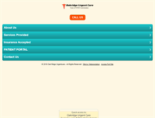 Tablet Screenshot of oakridgeurgentcare.com